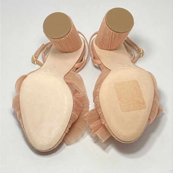 Loeffler Randall Camellia Beaty Pleated Bow Heel Sandals size 6 - Picture 11 of 12